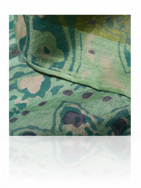 Палантин Женский SN-PAISLEY.ANIMAL/TURQUE.OR